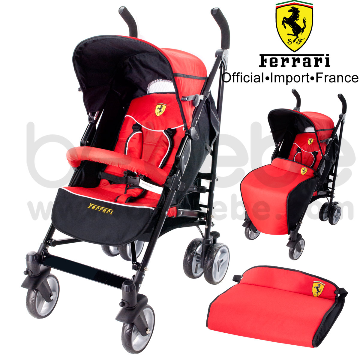 รถเข็นเด็ก Ferrari:Stroller P7 Subway+Foot cover 