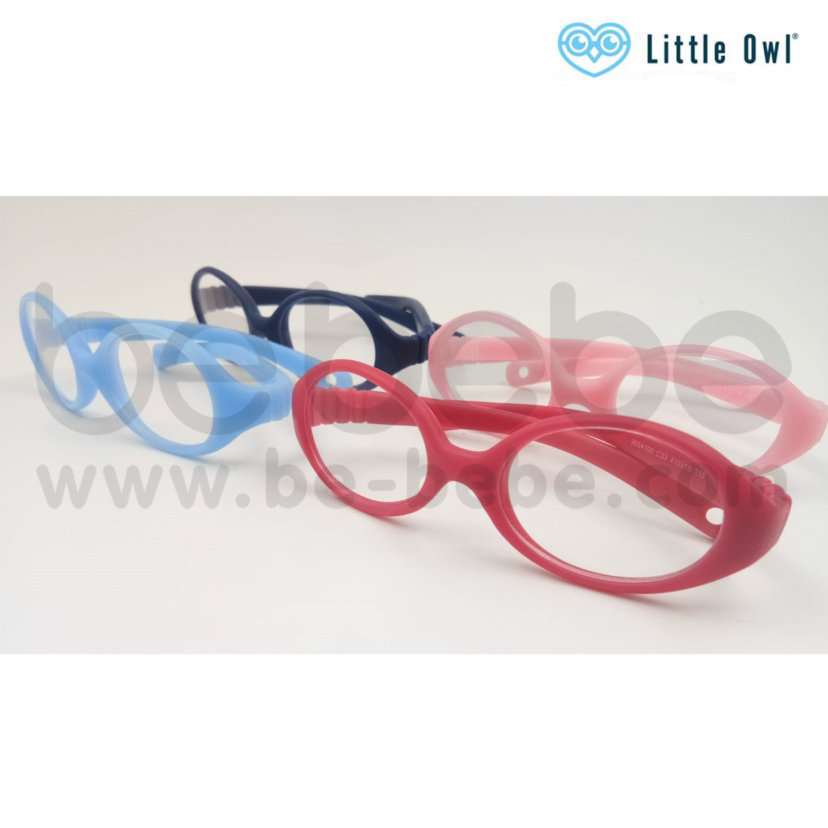 Little Owl : แว่นตากลองแสงเด็ก 1-7 ขวบ/ แดง