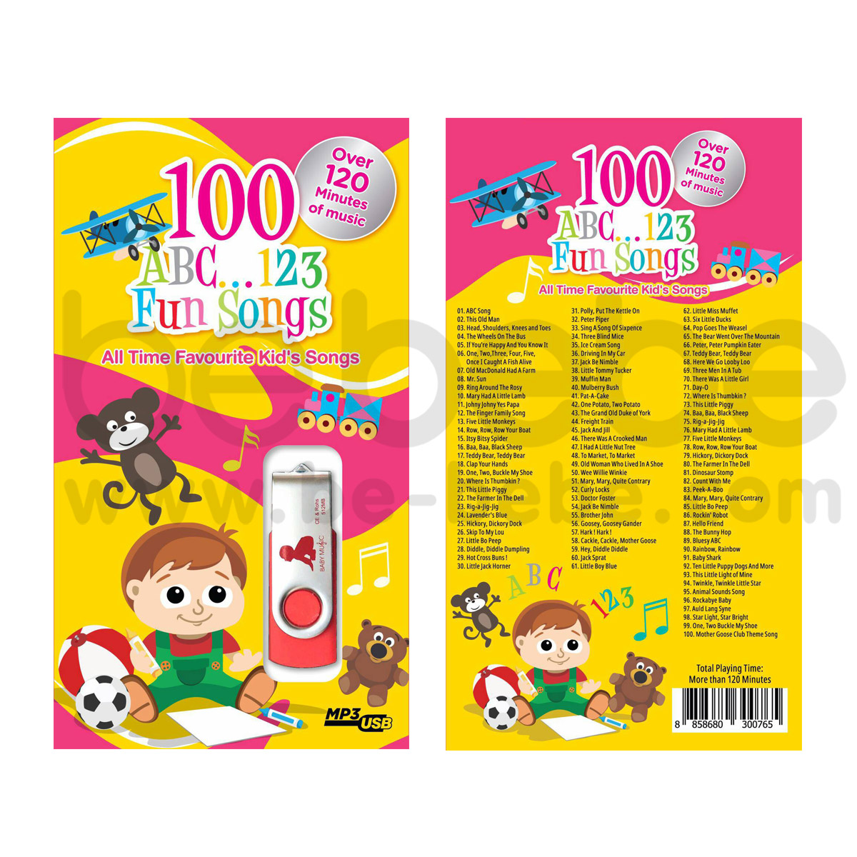 PLANET T: Little Owl USB 100 Songs/ABC...123 Fun Songs